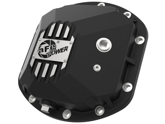 aFe Street Series Dana 30Front Differential Cover Black w/ Machined Fins 97-18 Jeep Wrangler Precision R