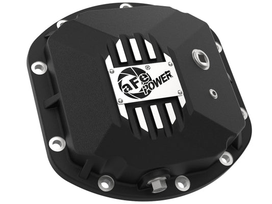 aFe Street Series Dana 30Front Differential Cover Black w/ Machined Fins 97-18 Jeep Wrangler Precision R