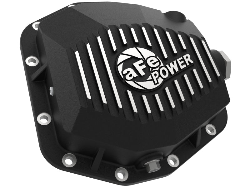 aFe Street Series Rear Differential Cover Black w/Machined Fins 20+ Jeep Gladiator JT (Dana M220) Precision R