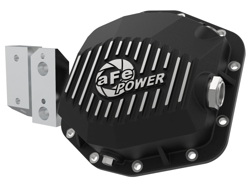 aFe Street Series Rear Differential Cover Black w/Machined Fins 20+ Jeep Gladiator JT (Dana M220) Precision R