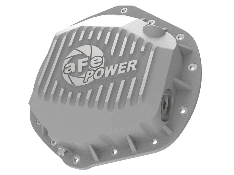 aFe Street Series Rear Differential Cover Raw w/ Machined Fins 01-18 GM Diesel Trucks V8-6.6L (td) Precision R