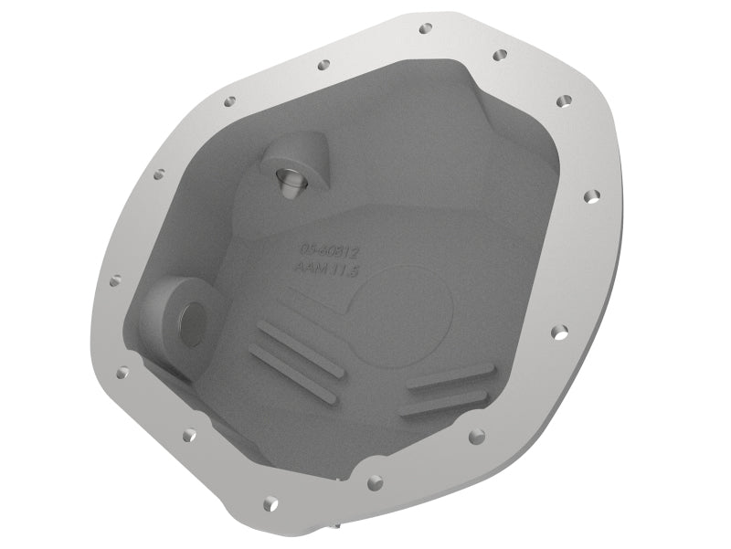 aFe Street Series Rear Differential Cover Raw w/ Machined Fins 01-18 GM Diesel Trucks V8-6.6L (td) Precision R