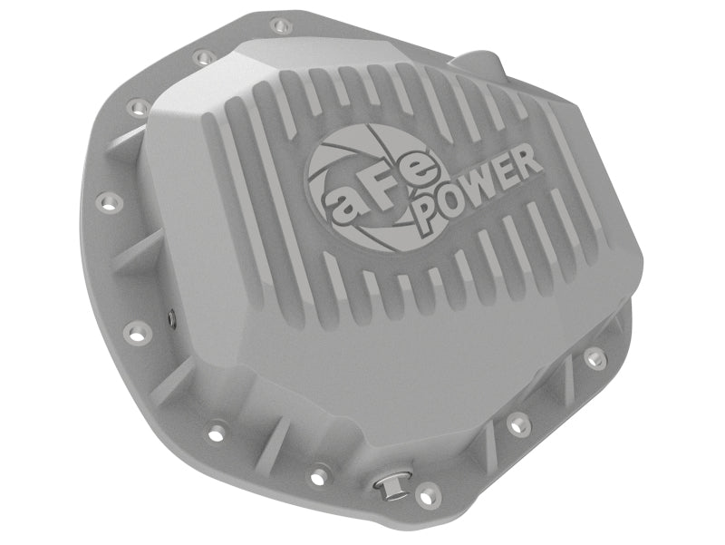 aFe Street Series Rear Differential Cover Raw w/ Machined Fins 01-18 GM Diesel Trucks V8-6.6L (td) Precision R