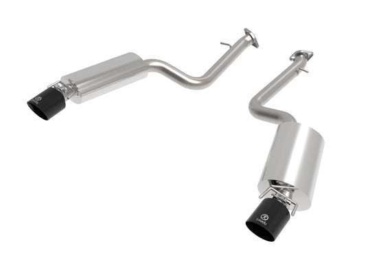 aFe Takeda 14-22 Lexus IS350 V6 2.5in. 304 Stainless Steel Axle-Back Exhaust System w/ Black Tip Precision R