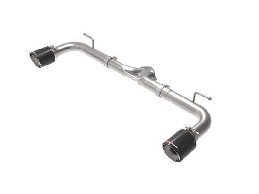 aFe Takeda 2-1/2in 304 SS Axle-Back Exhaust w/ Carbon Fiber Tips 14-18 Mazda 3 L4 2.0L/2.5L Precision R