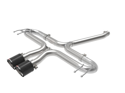 aFe Takeda 2-1/2in 304 SS Axle-Back Exhaust w/Carbon Tips 17-20 Honda Civic Sport L4-1.5L (t) Precision R