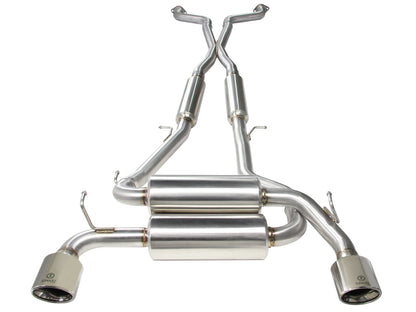 aFe Takeda 2-1/2in 304SS Cat-Back Exhaust Infiniti G37 08-13/Q60 14-15 V6-3.7 w/ Polished Tips Precision R