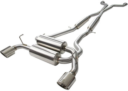 aFe Takeda 2-1/2in 304SS Cat-Back Exhaust Infiniti G37 08-13/Q60 14-15 V6-3.7 w/ Polished Tips Precision R