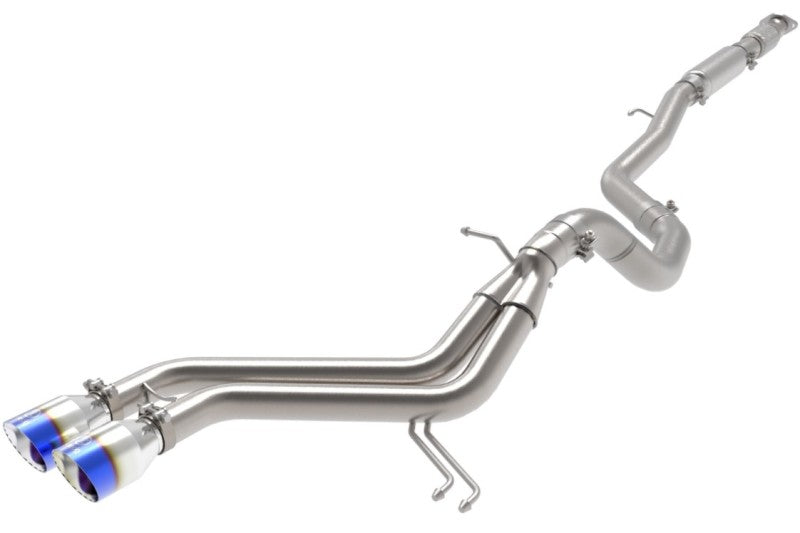 aFe Takeda 2-1/2in to 3in SS-304 Cat-Back Exhaust w/ Blue Flame Tips 13-17 Hyundai Veloster L4-1.6L Precision R