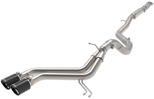 aFe Takeda 2-1/2in to 3in SS-304 Cat-Back Exhaust w/ C/F Tips 13-17 Hyundai Veloster L4-1.6L Precision R