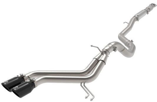 aFe Takeda 2-1/2in to 3in SS-304 Cat-Back Exhausts w/ Black Tip 13-17 Hyundai Veloster L4-1.6L Precision R