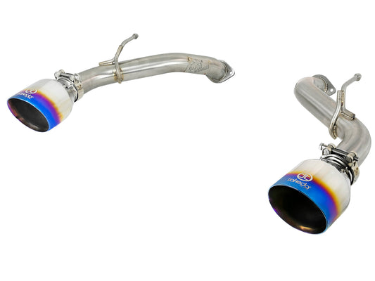 aFe Takeda 2.5in 304 SS Axle-Back Exhaust w/ Blue Flame Tips 16-18 Infiniti Q50 V6-3.0L (tt) Precision R