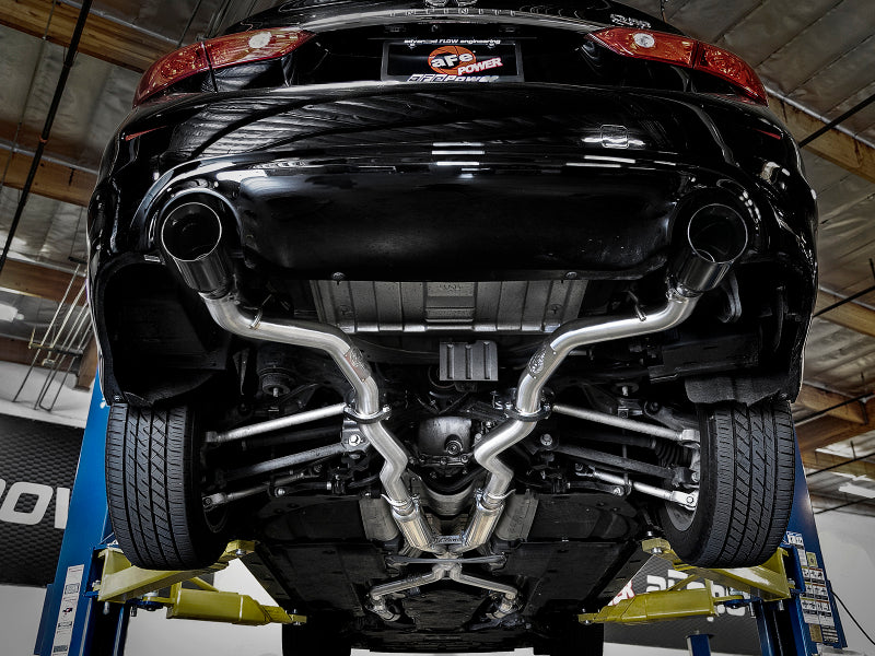 aFe Takeda 2.5in 304 SS Cat-Back Exhaust System w/ Black Tips 16-18 Infiniti Q50 V6-3.0L (tt) Precision R