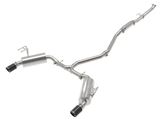 aFe Takeda 2.5in 304 SS Cat-Back Exhaust System w/CF Tips 2022+ Honda Civic L4-1.5L (t) Precision R