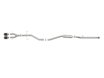 aFe Takeda 2.5in 304SS Cat-Back Exhaust System 17-20 Honda Civic SI Coupe L4-1.5L (t) Precision R