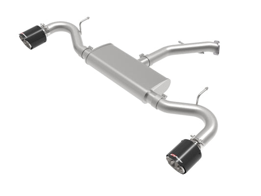 aFe Takeda 2.5in 409 SS Axle-Back Exhaust System Carbon Fiber 18-20 Hyundai Elantra GT L4-1.6L(t) Precision R