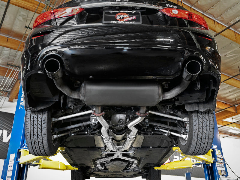 aFe Takeda 2.5in to 3in 304 SS Y-Pipe Exhaust System 16-18 Infiniti Q50/Q60 V6-3.0L (tt) Precision R