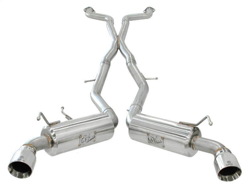 aFe Takeda 2.5inch SS Exhaust Cat-Back 09-13 Nissan 370Z V6 3.7L Polished Tips Precision R