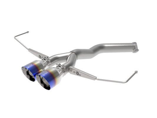 aFe Takeda 3in-2.5in 304 SS Axle-Back Exhaust w/Blue Flame Tip 19-20 Hyundai Veloster I4-1.6L(t) Precision R