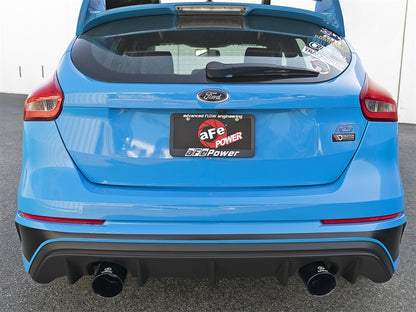 aFe Takeda 3in 304 SS Axle-Back Exhaust System w/ Black Tip 16-18 Ford Focus RS 2.3L (t) Precision R