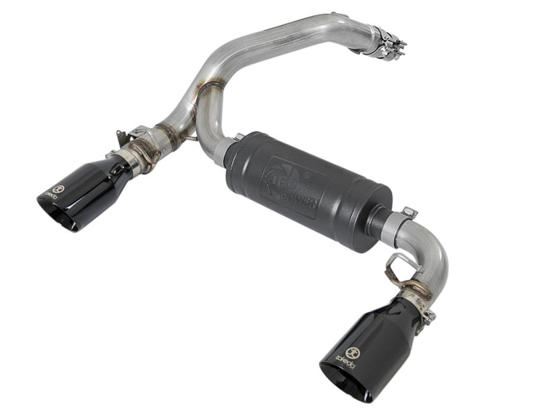 aFe Takeda 3in 304 SS Axle-Back Exhaust System w/ Black Tip 16-18 Ford Focus RS 2.3L (t) Precision R