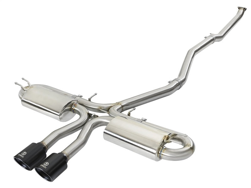 aFe Takeda 3in 304 SS Cat-Back Exhaust System w/ Black Tips 2017+ Honda Civic Si (4dr) I4 1.5L (t) Precision R