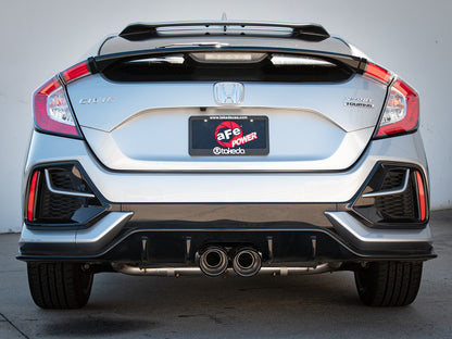 aFe Takeda 3in 304 SS Cat-Back Exhaust System w/CF Tips 17-20 Honda Civic Sport L4-1.5L (t) Precision R