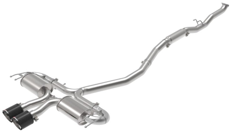 aFe Takeda 3in 304 SS Cat-Back Exhaust System w/CF Tips 17-20 Honda Civic Sport L4-1.5L (t) Precision R