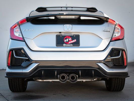 aFe Takeda 3in 304 SS Cat-Back Exhaust System w/Polished Tips 17-21 Honda Civic Sport L4-1.5L (t) Precision R