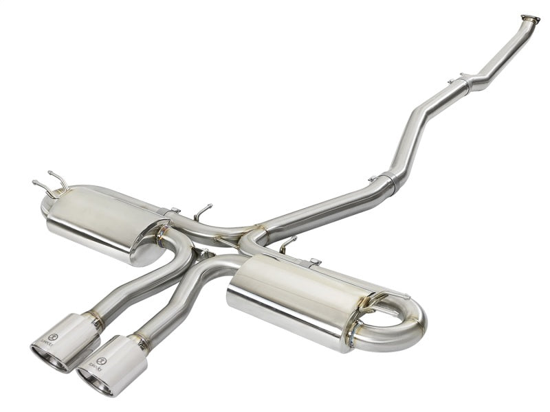 aFe Takeda 3in 304 SS Cat-Back Exhaust System w/Polished Tips 2017+ Honda Civic Si (4dr) I4 1.5L (t) Precision R