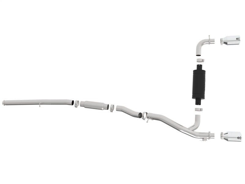 aFe Takeda 3in 304 SS Cat-Back Exhaust w/ Polished Tip 16-18 Ford Focus RS 2.3L (t) Precision R