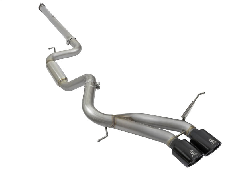 aFe Takeda 3in SS Exhaust Cat-Back 13-16 Ford Focus ST 2.0L Black Tips Precision R