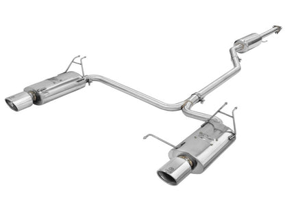 aFe Takeda Exhaust 2.25in to 2in Dia 304SS Cat-Back w/Polished Tips 08-12 Honda Accord Coupe V6 3.5L Precision R