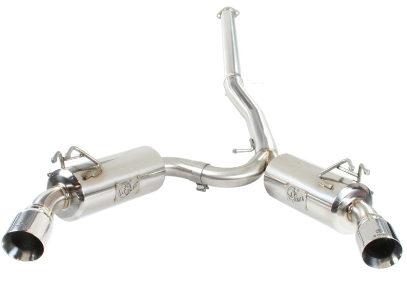 aFe Takeda Exhaust 304SS Dual Cat-Back w/ Polished Tips 08-13 Mitsubishi Lancer Evo X L4 2.0L Turbo Precision R