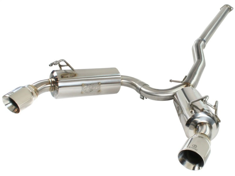 aFe Takeda Exhaust 304SS Dual Cat-Back w/ Polished Tips 08-13 Mitsubishi Lancer Evo X L4 2.0L Turbo Precision R