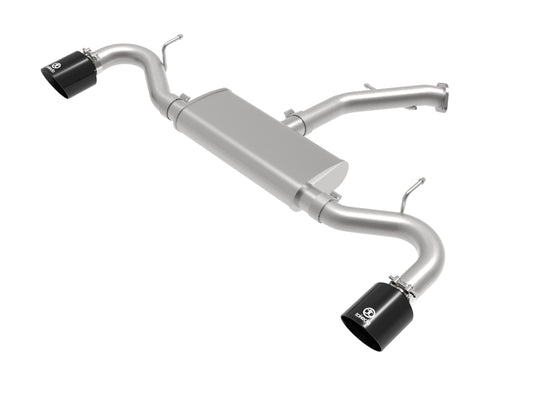 aFe Takeda Series 2.5in 409 SS Axle-Back Exhaust 18-20 Hyundai Elantra GT L4-1.6L(t) w/ Black Tips Precision R