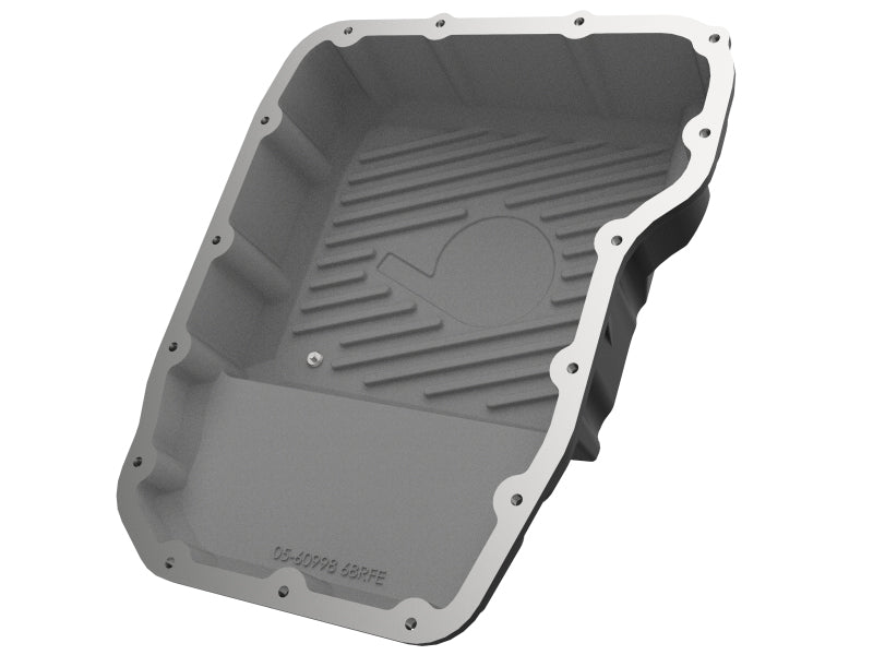 aFe Transmission Pan (Black w/ Machined Fins) 13-19 Dodge Diesel Trucks L6-6.7L (td) Precision R