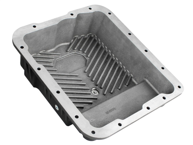 aFe Transmission Pan (Black w/ Machined Fins) GM Trucks 99-16 (4L60-E/4L60E/4L65E/4L70E/4L75E) Precision R