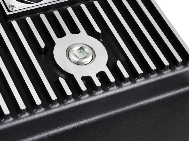 aFe Transmission Pan (Black w/ Machined Fins) GM Trucks 99-16 (4L60-E/4L60E/4L65E/4L70E/4L75E) Precision R