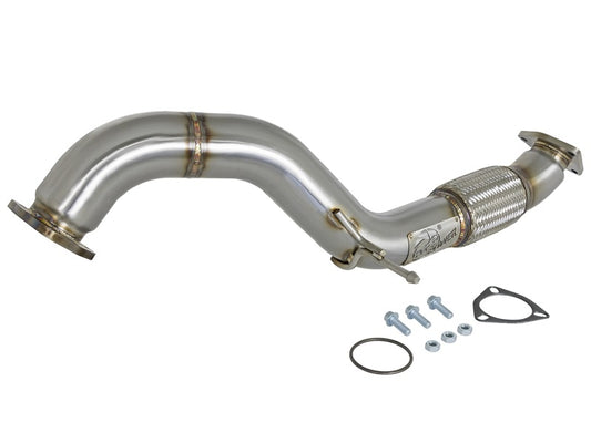 aFe Twisted Steel 3in Rear Down-Pipe/Mid Pipe 2017+ Honda Civic Type R I4 2.0L (t) Precision R