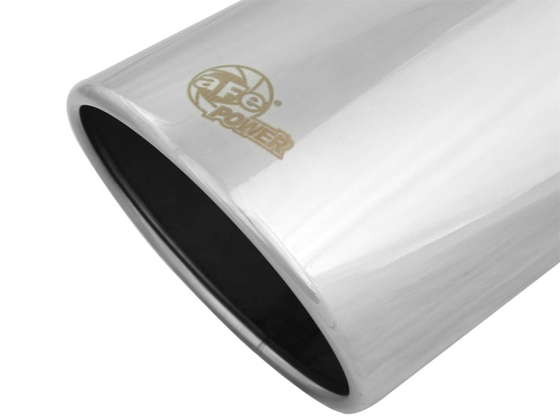 aFe Universal Bolt On Exhaust Tip Polished 5in Inlet x 6in Outlet x 12in Long Precision R