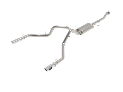 aFe Vulcan 3in 304 SS Cat-Back Exhaust 2021 Ford F-150 V6 2.7L/3.5L (tt)/V8 5.0L w/ Polished Tips Precision R