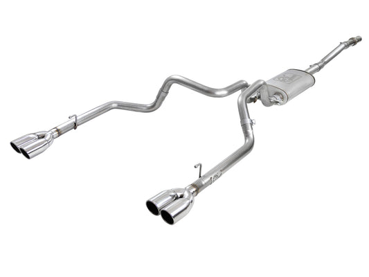 aFe Vulcan Series 3in-2-1/2in 304 SS Cat-Back 2019 GM Silverado 1500 V8-5.3L w/ Polished Tips Precision R