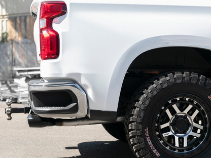 aFe Vulcan Series 3in-2-1/2in 304 SS Cat-Back 2019 GM Silverado / Sierra 1500 V8-5.3L w/ Black Tips Precision R