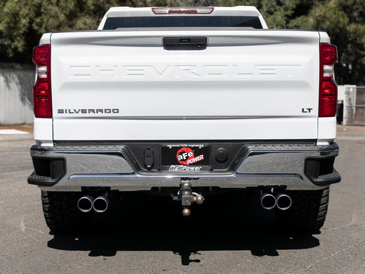 aFe Vulcan Series 3in-2-1/2in 304 SS Cat-Back 2019 GM Silverado / Sierra 1500 V8-5.3L w/ Black Tips Precision R