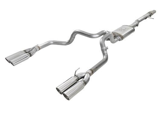 aFe Vulcan Series 4-3in 304SS Exhaust Cat-Back w/ Pol Tips 2019 GM Silverado/Sierra 1500 V8-6.2L Precision R