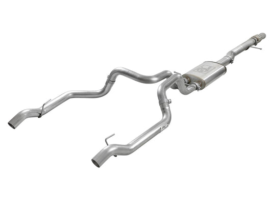 aFe Vulcan Series 4in-3in 304-SS Exhaust Cat-Back 2019 GM Silverado / Sierra 1500 V8-5.3L w/ OE Tips Precision R