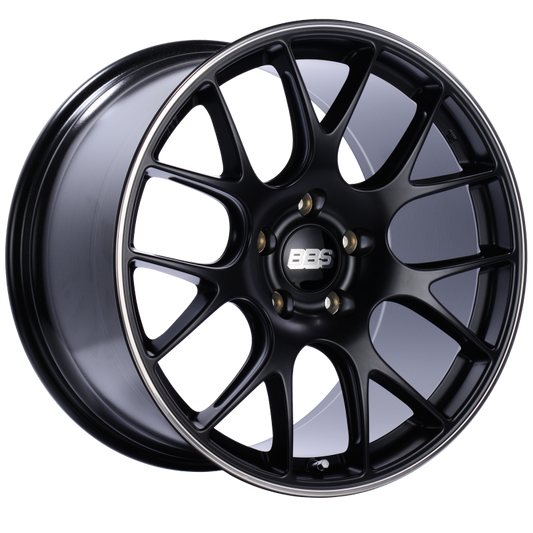 BBS CH-R 20x11.5 5x130 ET65 CB71.6 Satin Black Polished Rim Protector Wheel