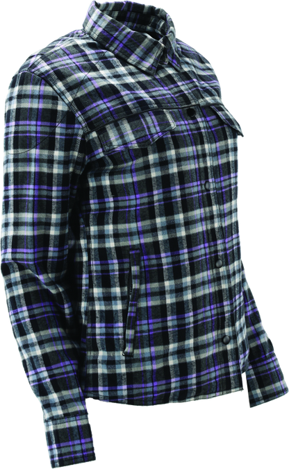 River Road Cameo Flannel Moto Shirt Womens - Small