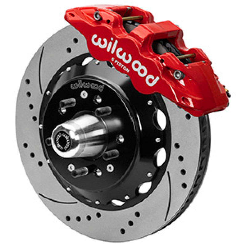 Wilwood Aero6R/ST Front Big Brake Kit 14in D/S Red Powder Coat 79-88 Chevrolet Monte Carlo